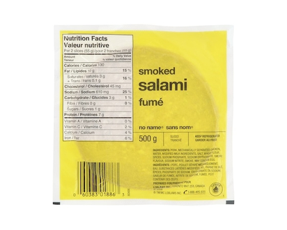 No Name Salami, Sliced - 500.0 G