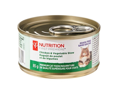 le Choix du Président Nutrition première, ragoût de poulet et de légumes, nourriture de qualité supérieure pour chats - 85.0 G