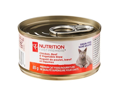 President's Choice Nutrition First Chicken, Beef, and Vegetable Stew Premium Cat Food - 85.0 G