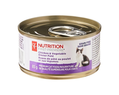 President's Choice Nutrition First Chicken and Vegetable Dinner Patà© Premium Cat Food - 85.0 G