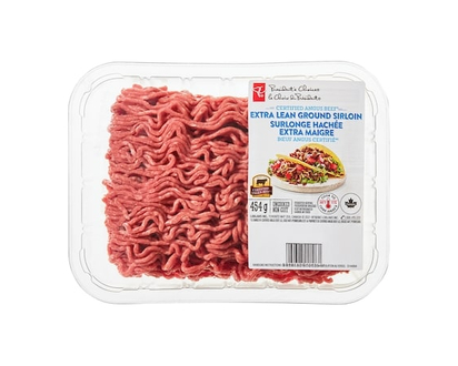 President's Choice Certified Angus Beef, Extra Lean Ground Sirloin - 454.0 G
