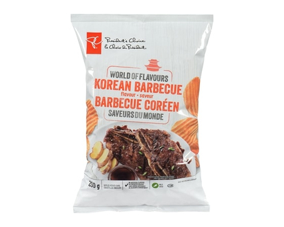 le Choix du Président Croustilles ondulées à saveur de barbecue coréen Saveurs du monde - 200.0 G