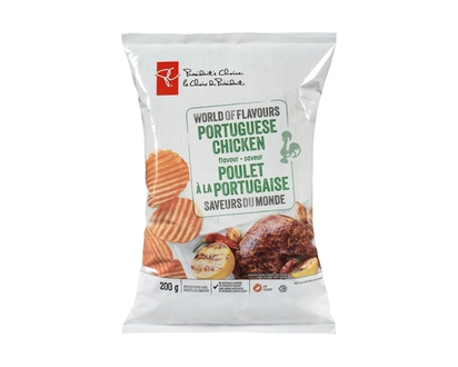 le Choix du Président Croustilles ondulées à saveur de poulet à la portugaise Saveurs du monde - 200.0 G