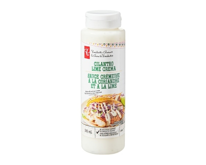 President's Choice Cilantro Lime Crema Sauce - 245.0 ML