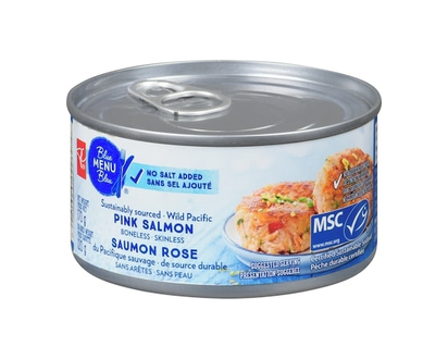 President's Choice Saumon rose sauvage de source durable, sans arêtes et sans peau - 170 G