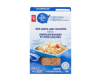 PC Blue Menu Red Lentil And Chickpea Orzo Rice-Shaped Pasta - 225.0 G