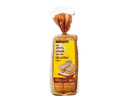 No Name 100% Whole Wheat Bread - 520.0 G