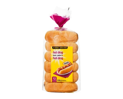 No Name Hot Dog Buns - 516.0 G