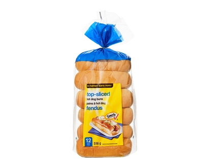 No Name Top-Sliced Hot Dog Buns - 516.0 G