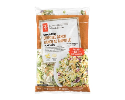le Choix du Président Kit de salade hachée ranch au chipotle - 340.0 G