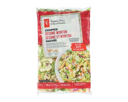 President's Choice Salad Kit Chopped Sesame Wonton - 347.0 G