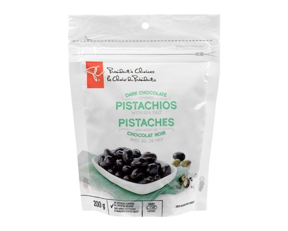 President's Choice Dark Chocolate Covered Pistachios With Sea Salt - 200.0 G
