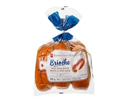 le Choix du Président Brioche pur beurre, pains à hot-dog - 270.0 G