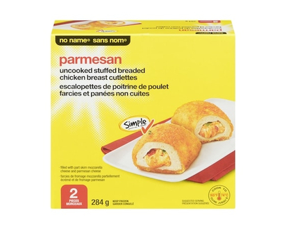No Name Uncooked Stuffed Breaded Chicken Breast Cutlettes Parmesan - 284.0 G
