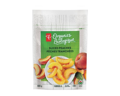 PC Organics Frozen Peaches - 600.0 G