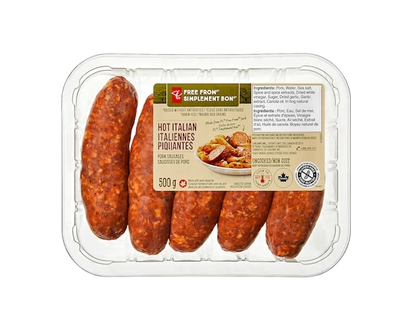 Free From Hot Italian Pork Sausages - 500.0 G