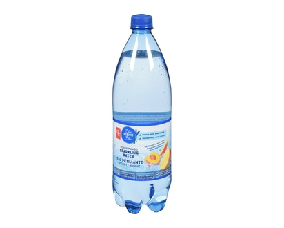 PC Menu Bleu Eau pétillante à la pêche et à la mangue - 1.0 L
