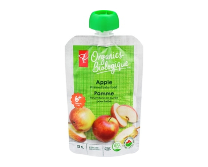 PC Organics Apple Strained Baby Food - 128.0 ML