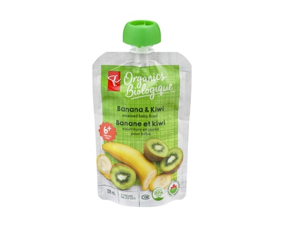 PC Organics Organic Banana & Kiwi - 128.0 ML