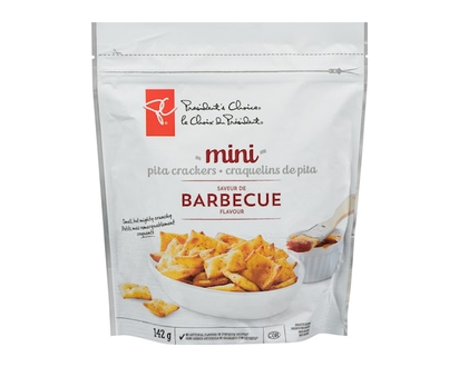 le Choix du Président Mini Craquelins de Pita à Saveur de Barbecue - 142.0 G