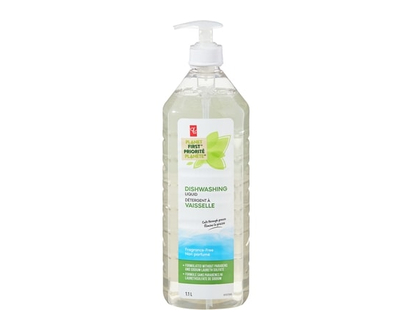President's Choice Dishwashing Liquid, Fragrance-Free - 1.1 L