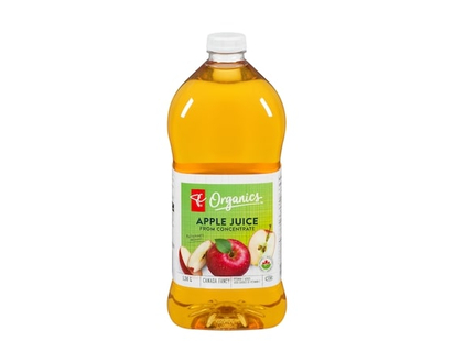 PC Organics Organic Apple Juice from Concentrate Unsweetened - 1.36 L