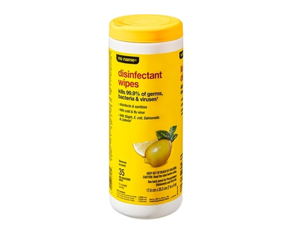 No Name Lemon Scented Disinfectant Wipes - 35.0 EA