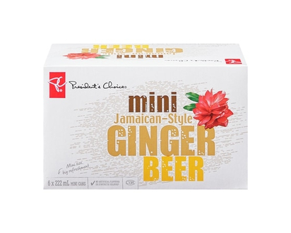 le Choix du Président Mini bière de gingembre de style jamaïcain, 6 canettes - 222.0 ML