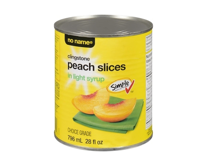 No Name Clingstone Peach Slices in Light Syrup - 796.0 ML