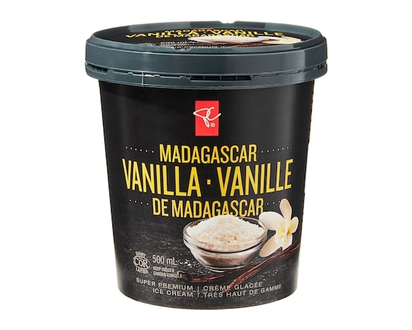 PC Collection noire Crème-glacée très haut de gamme à la vanille de Madagascar - 500.0 ML