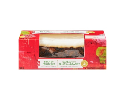 Brandy Fruitcake with Icing and Marzipan - 500.0 G