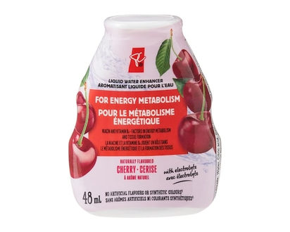 le Choix du Président Aromatisant liquide pour l'eau à saveur de cerise, avec niacine et vitamine B pour le métabolisme énergétique - 48.0 ML