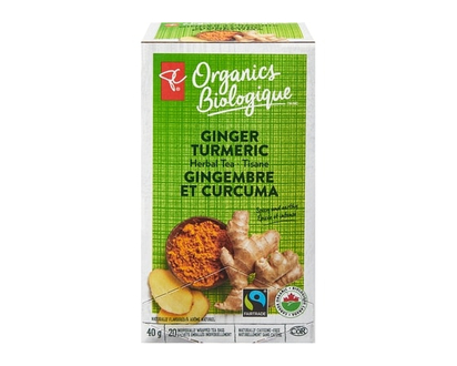 PC Organics Ginger Turmeric Herbal Tea - 20.0 EA