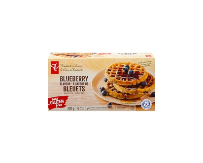 President's Choice Gluten-free Waffles, Blueberry - 320.0 G