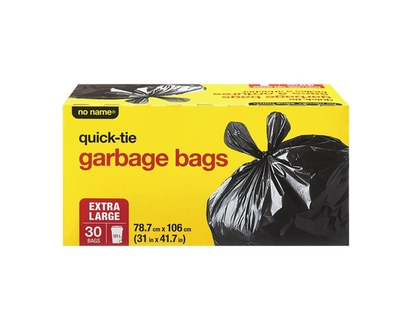 No Name Quick-tie Garbage Bags Extra Large - 30.0 EA
