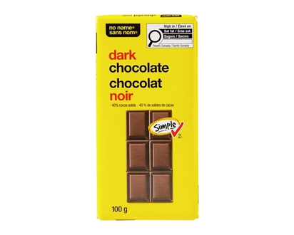 No Name Dark Chocolate Bar - 100.0 G