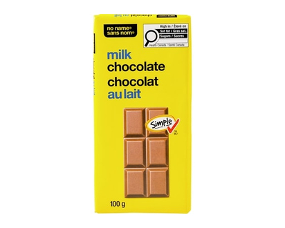 No Name Milk Chocolate Bar - 100.0 G