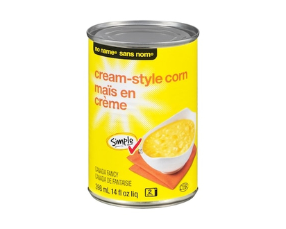 No Name Cream-Style Corn - 398.0 ML
