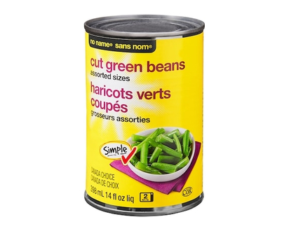 No Name Assorted Sizes Cut Green Beans - 398.0 ML