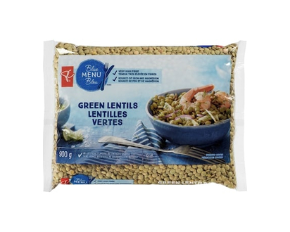 PC Blue Menu Green Lentils - 900.0 G