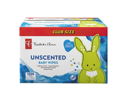 President's Choice Club Pack Unscented Baby Wipes - 1200 EA