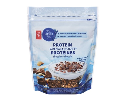 PC Blue Menu Céréales Granola Boost avec protéines, chocolat - 325 G