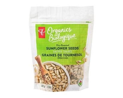 PC Organics Dry-Roasted Salted Sunflower Seeds - 200.0 G