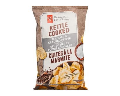 President's Choice Sea Salt and Cracked Pepper Kettle Cooked Chips - 200.0 G