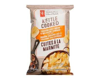 le Choix du Président Croustilles cuites à la marmite à saveur d’oignon caramélisé et de vinaigre balsamique - 200.0 G