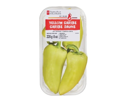 Yellow Caribe Hot Peppers - 226.0 G