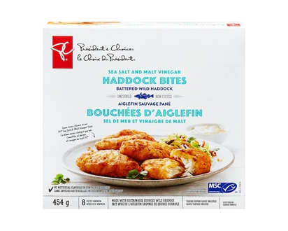 President's Choice Sea Salt and Malt Vinegar Haddock Bites - 454.0 G