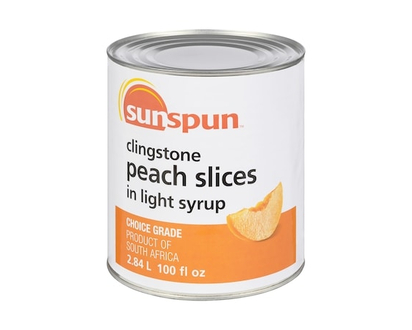 Clingstone Peach Slices in Light Syrup - 2.84 L