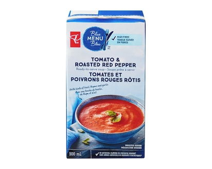 PC Blue Menu Tomato and Roasted Red Pepper Ready-to-Serve Soup - 500.0 ML