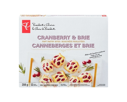 le Choix du Président Bouchées feuilletées canneberges et brie - 288.0 G